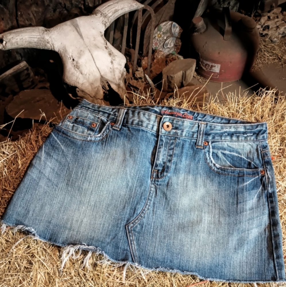 American eagle outfitters denim skirt